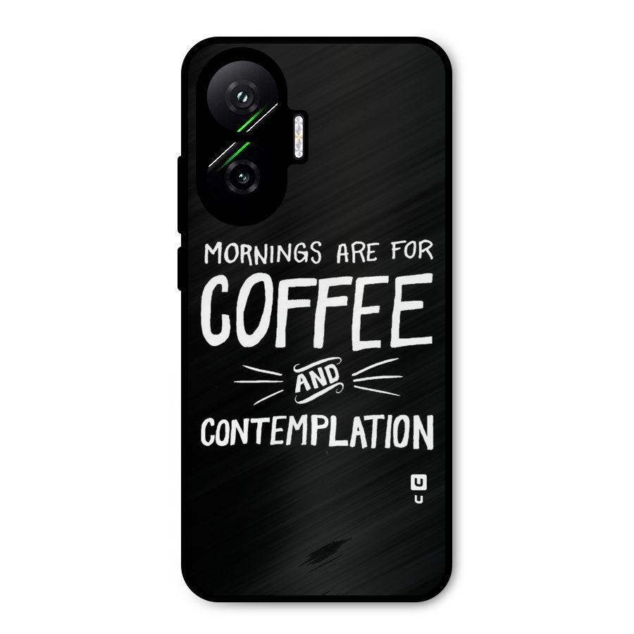 Coffee And Contemplation Metal Back Case for Poco F7
