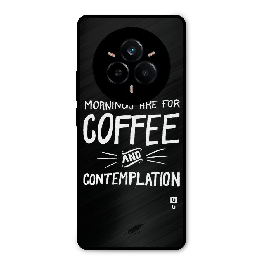 Coffee And Contemplation Metal Back Case for Realme 14 Pro