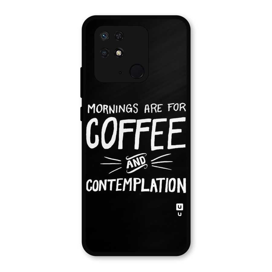 Coffee And Contemplation Metal Back Case for Redmi 10 Power