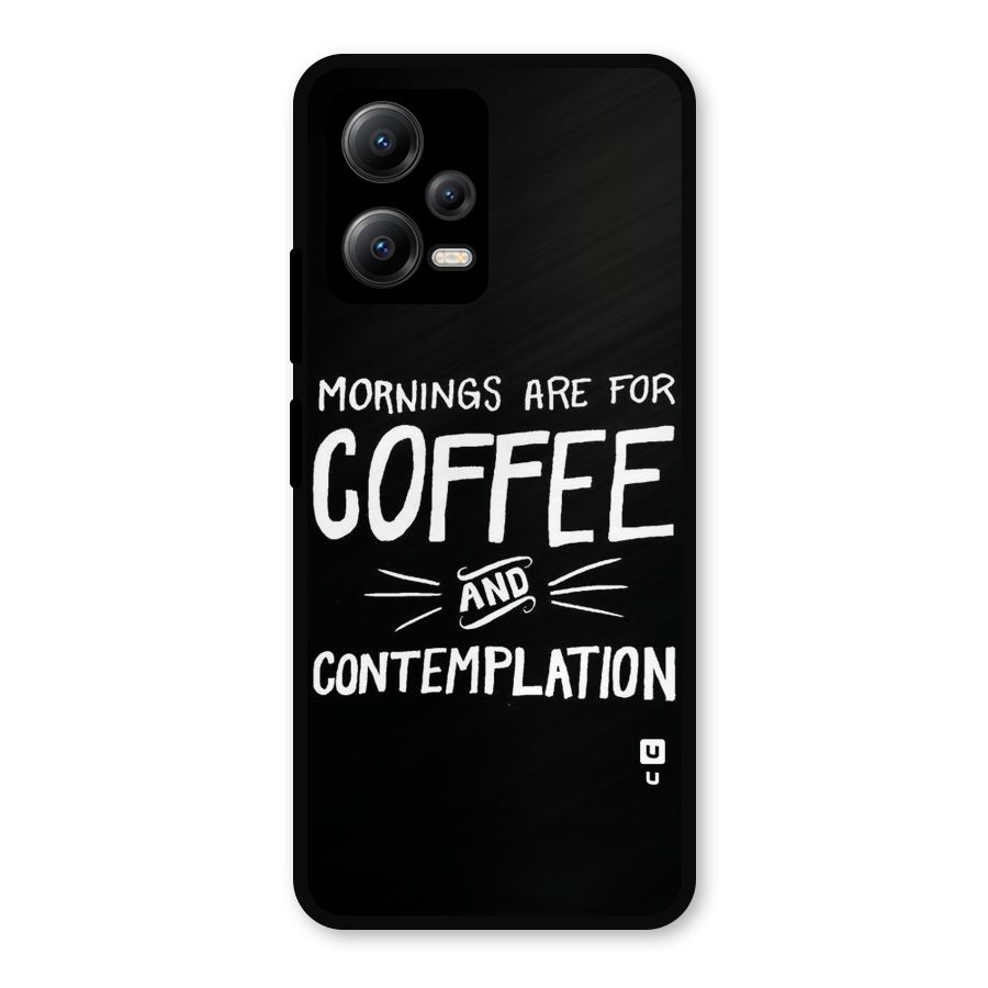 Coffee And Contemplation Metal Back Case for Redmi Note 12 5G