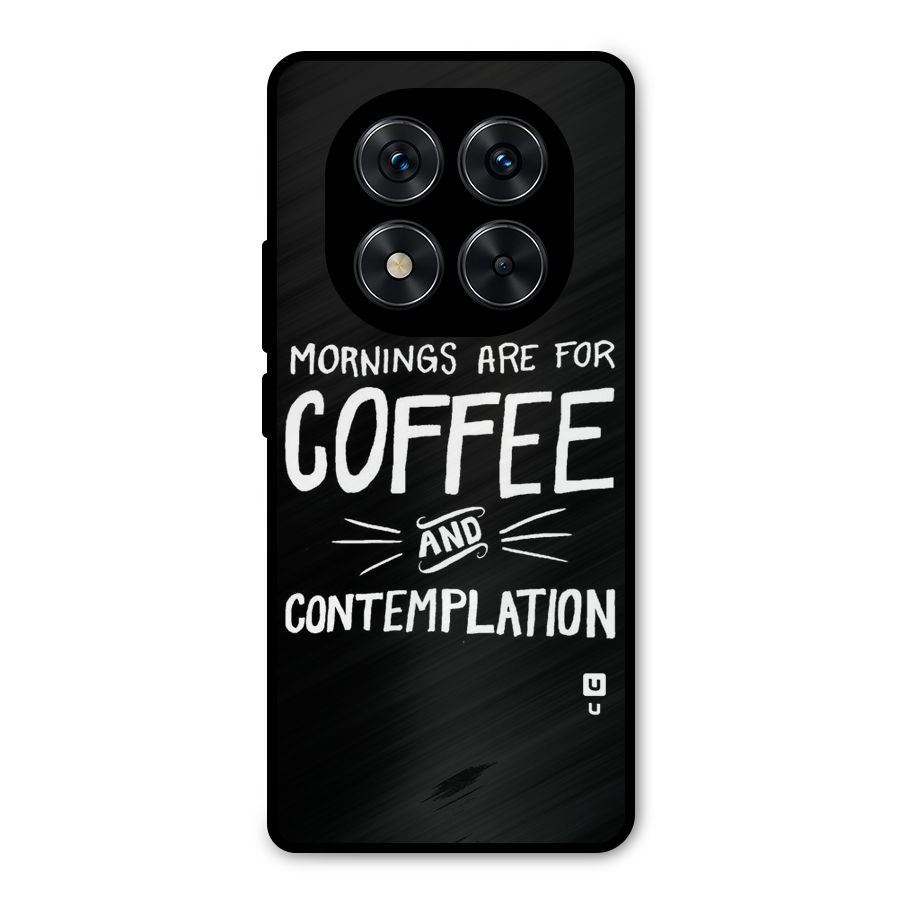 Coffee And Contemplation Metal Back Case for Redmi Note 14 Pro 5G
