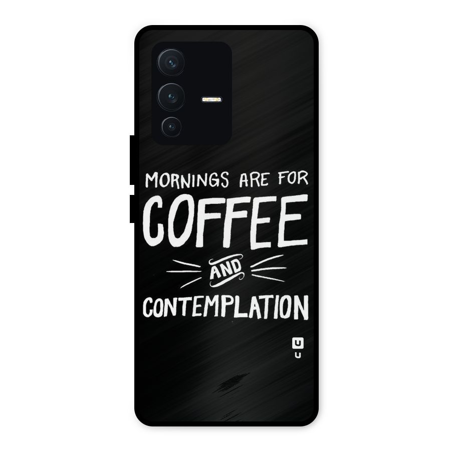 Coffee And Contemplation Metal Back Case for Vivo V23 5G