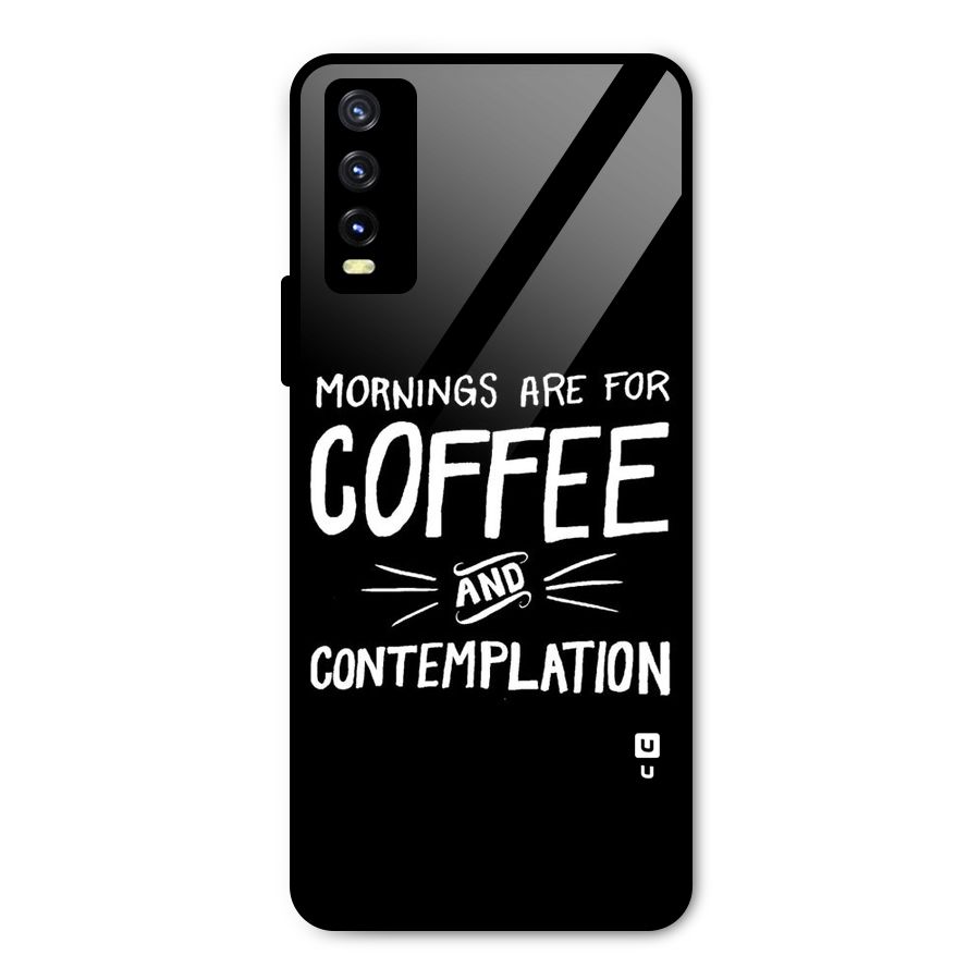 Coffee And Contemplation Metal Back Case for Vivo Y20g