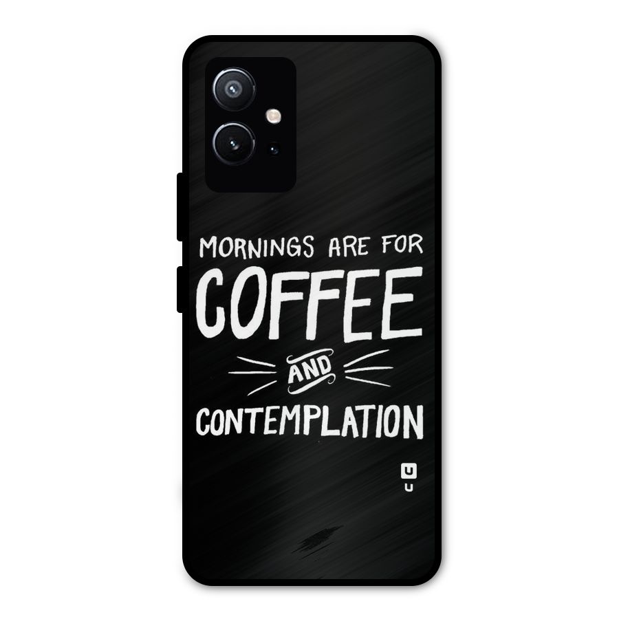 Coffee And Contemplation Metal Back Case for Vivo Y75 5G