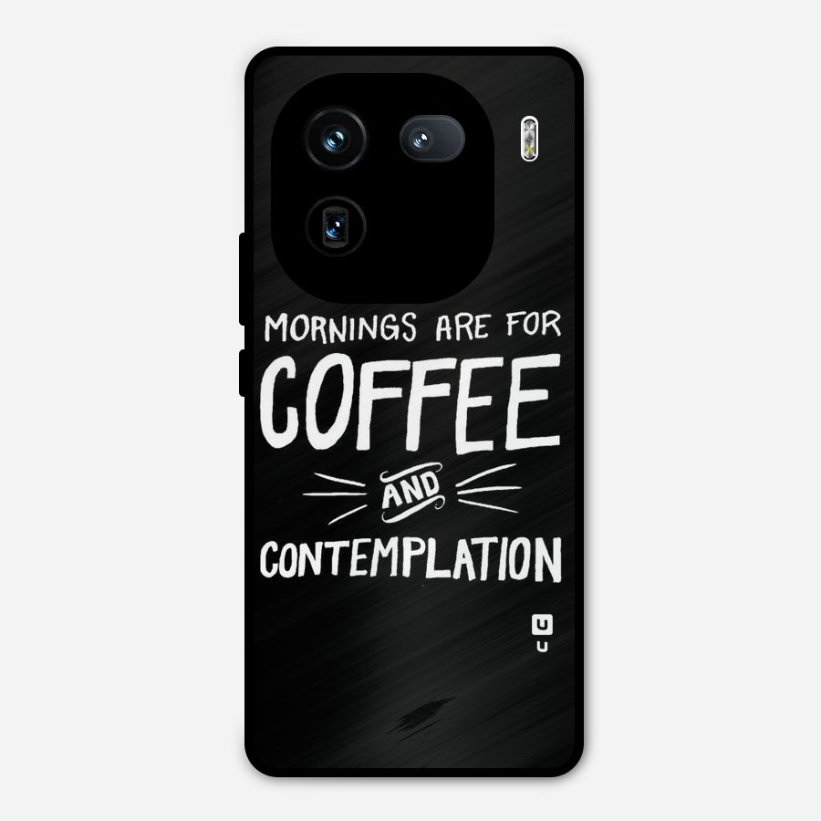 Coffee And Contemplation Metal Back Case for iQOO 12
