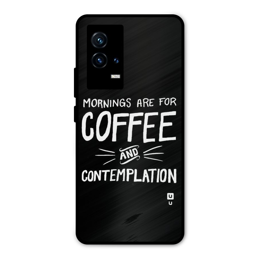 Coffee And Contemplation Metal Back Case for iQOO 9 5G