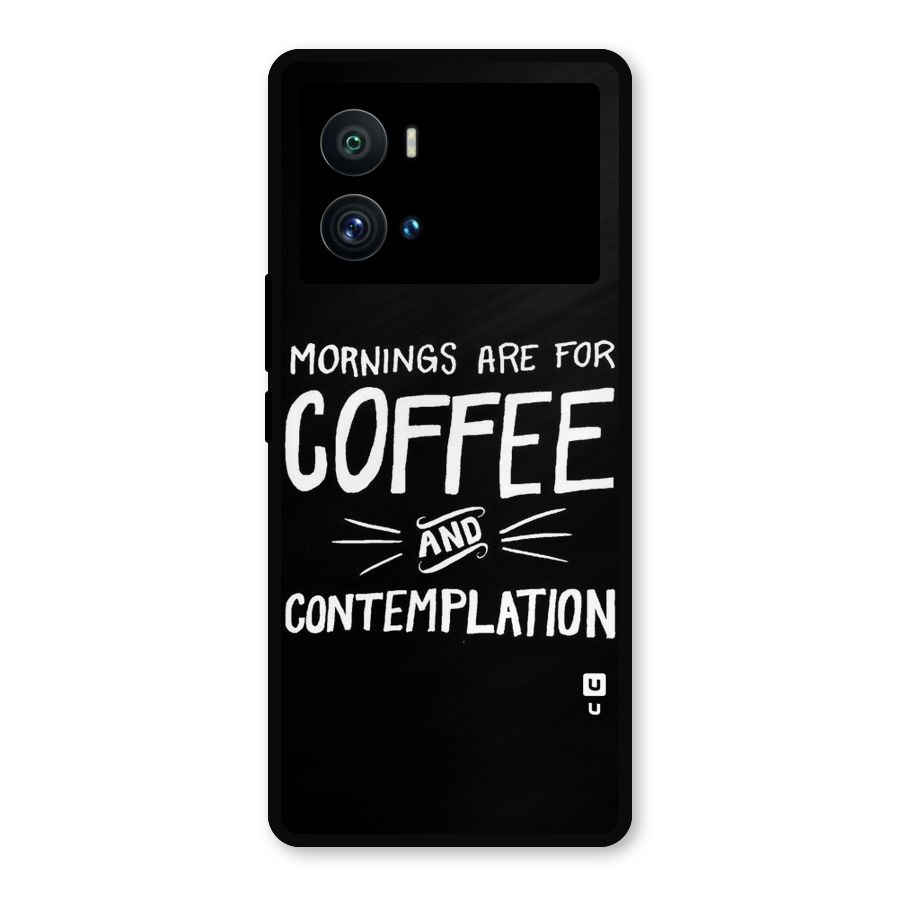 Coffee And Contemplation Metal Back Case for iQOO 9 Pro