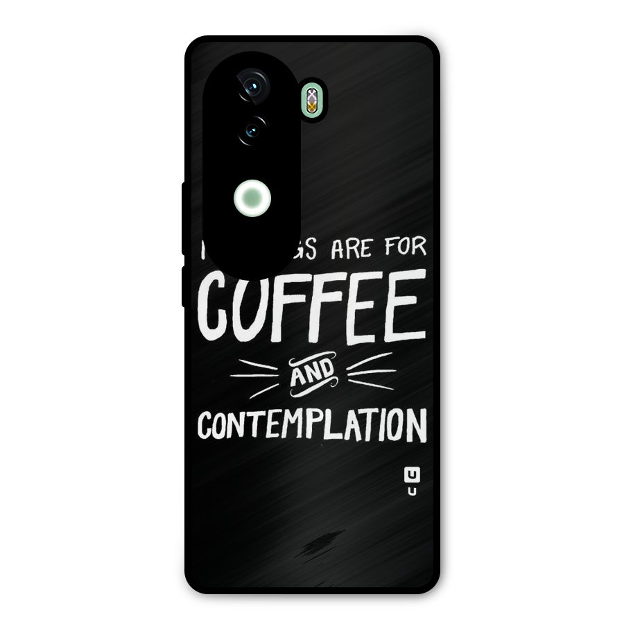 Coffee And Contemplation Metal Back Case for iQOO Z9s