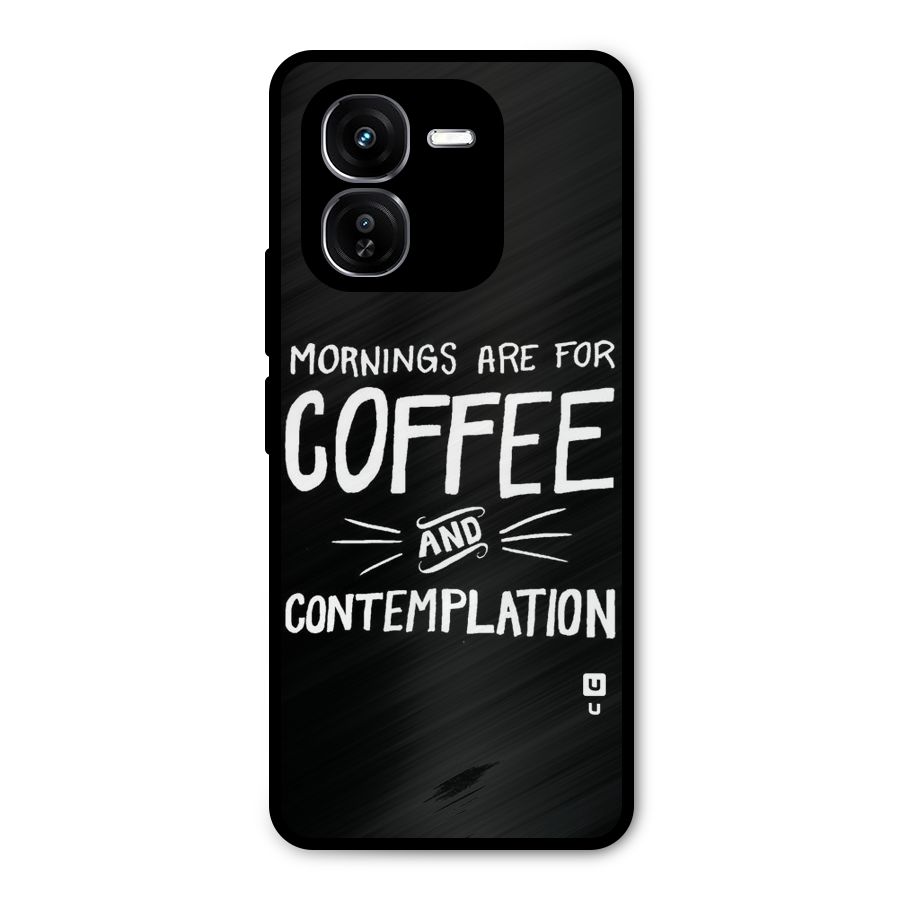 Coffee And Contemplation Metal Back Case for iQOO Z9x