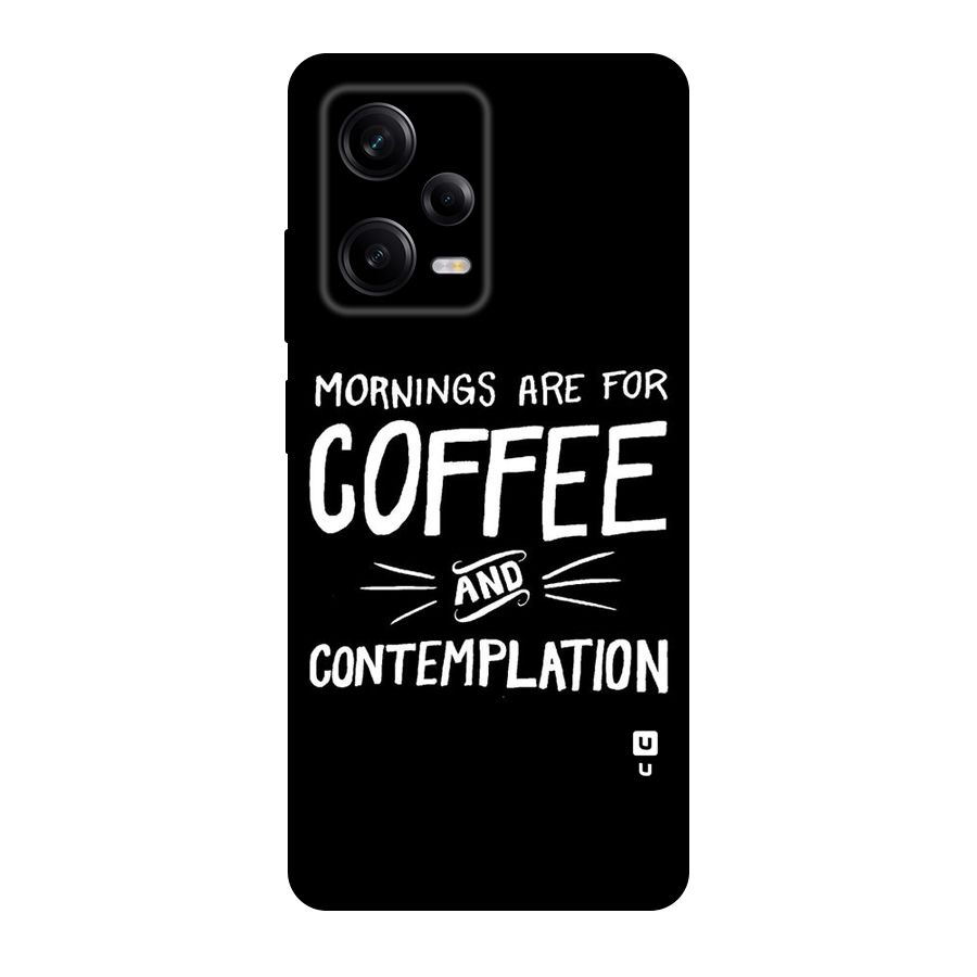 Coffee And Contemplation Original Polycarbonate Back Case for Redmi Note 12 Pro