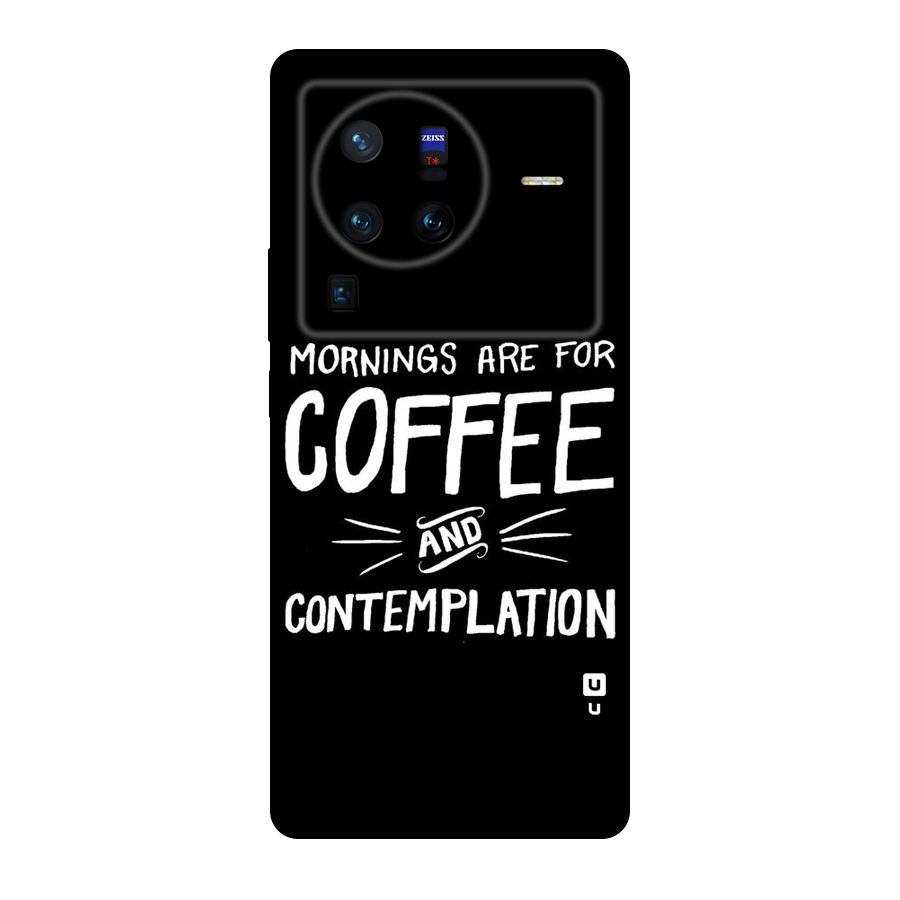 Coffee And Contemplation Original Polycarbonate Back Case for Vivo X80