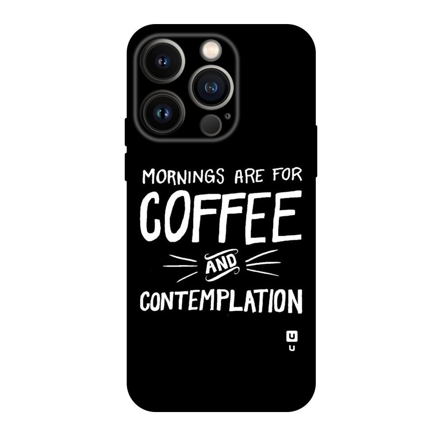 Coffee And Contemplation Original Polycarbonate Back Case for iPhone 14 Pro
