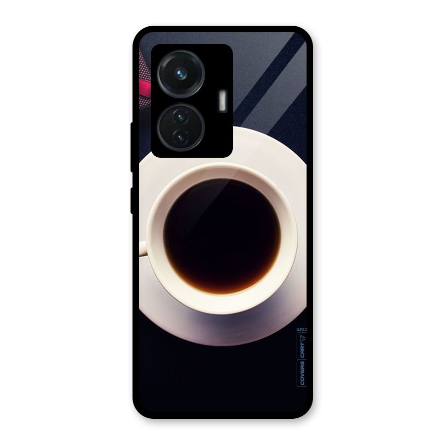 Coffee And Cookies Glass Back Case for Vivo T1 44W