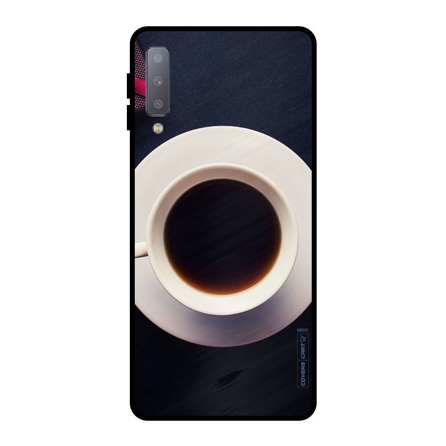 Coffee And Cookies Metal Back Case for Galaxy A7 (2018)