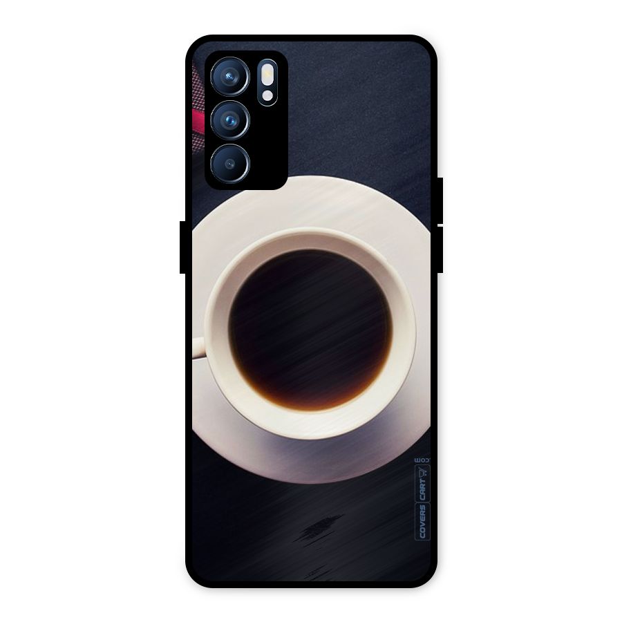 Coffee And Cookies Metal Back Case for Oppo Reno6 5G