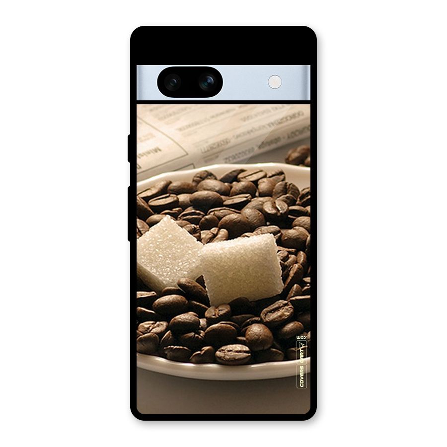 Coffee And Sugar Cubes Glass Back Case for Google Pixel 7a