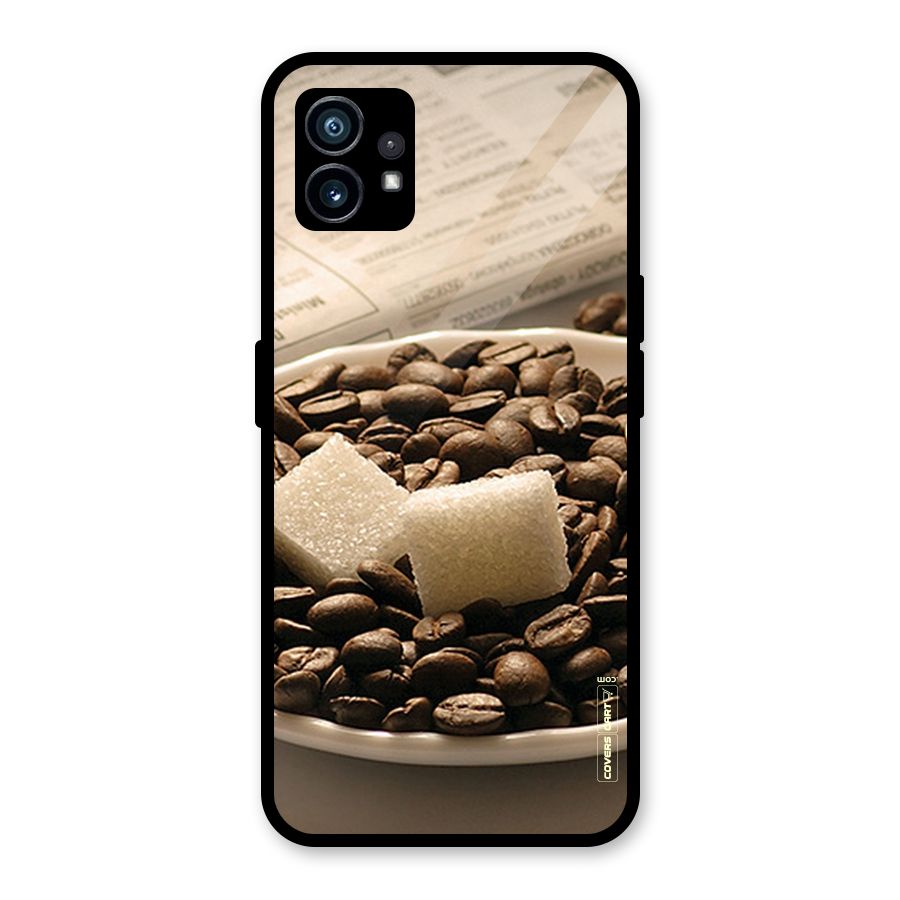 Coffee And Sugar Cubes Glass Back Case for Nothing Phone 1