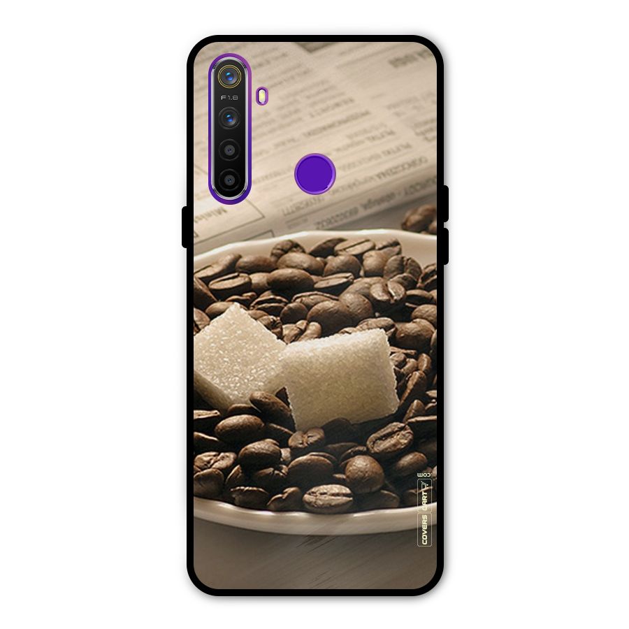 Coffee And Sugar Cubes Glass Back Case for Realme 5s