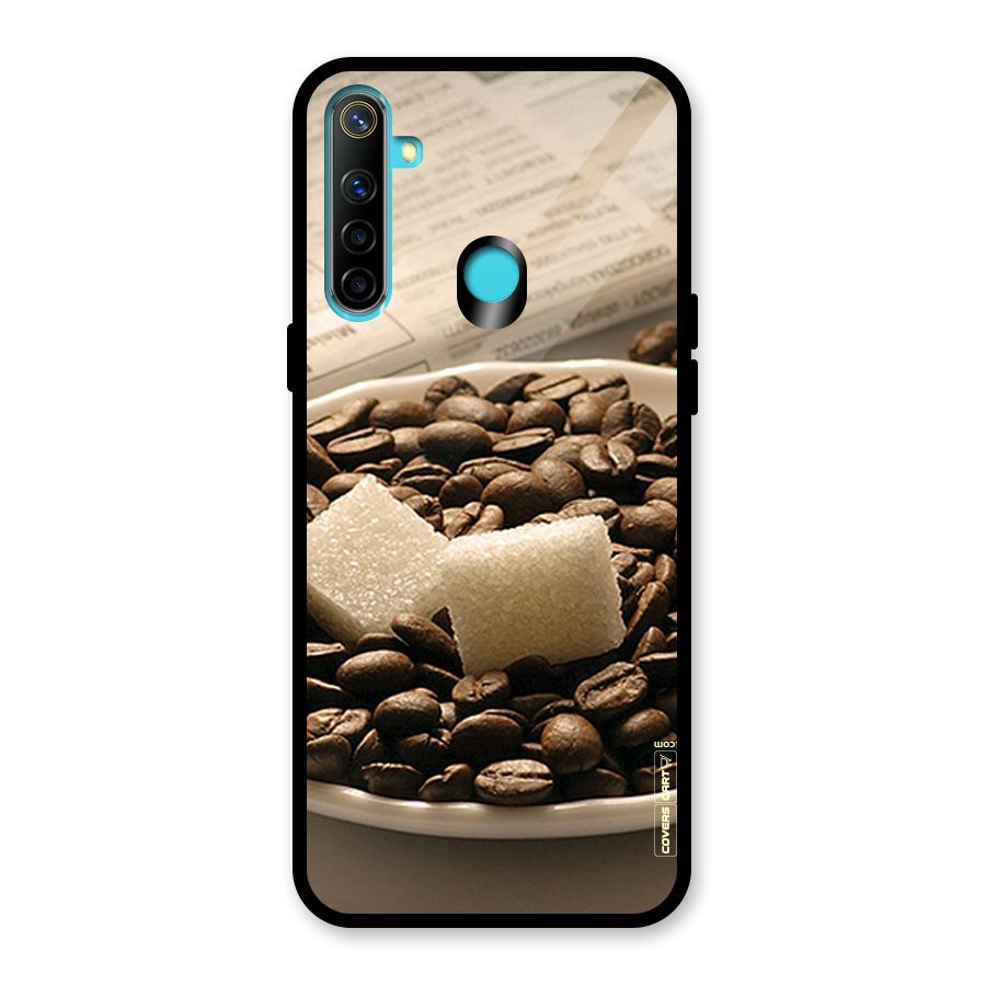 Coffee And Sugar Cubes Glass Back Case for Realme Narzo 10