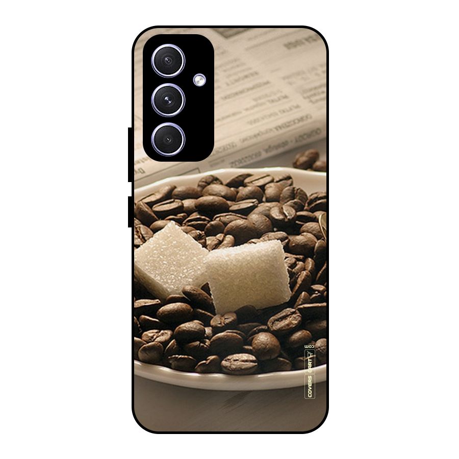 Coffee And Sugar Cubes Metal Back Case for Galaxy A54