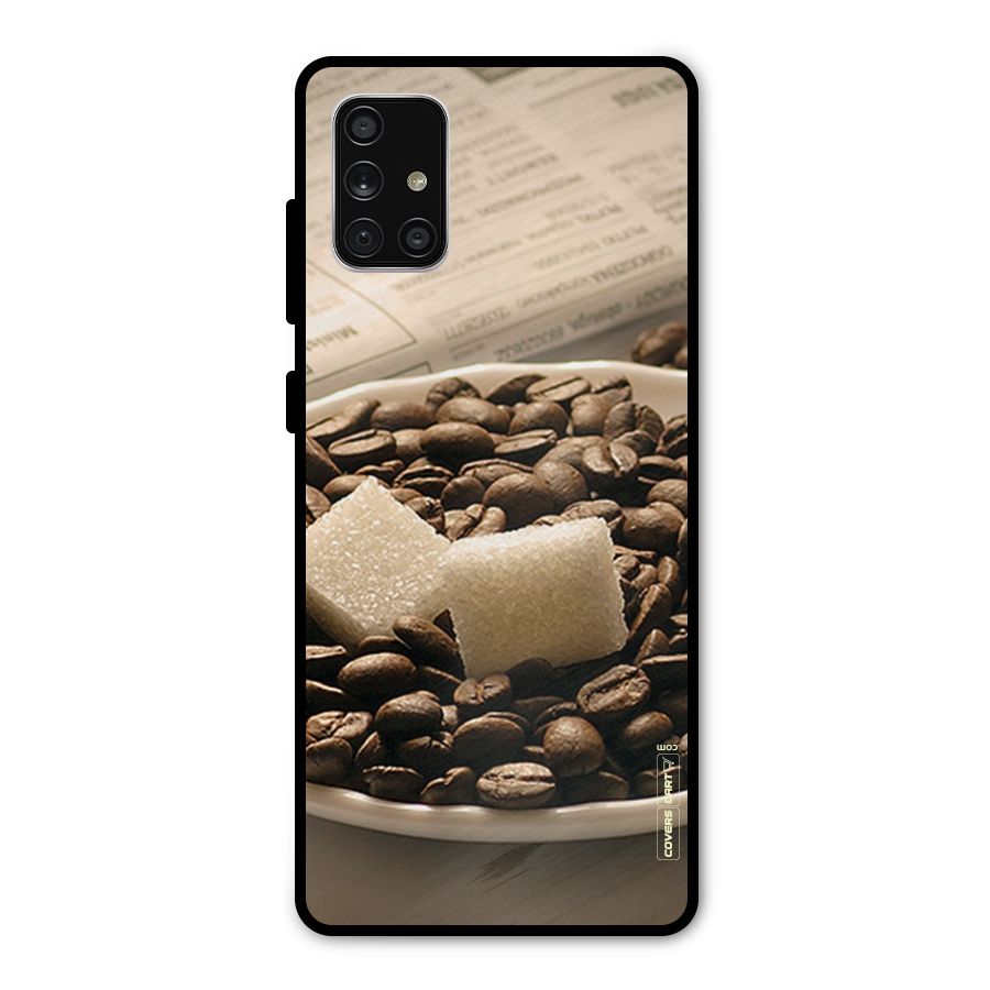 Coffee And Sugar Cubes Metal Back Case for Galaxy A71