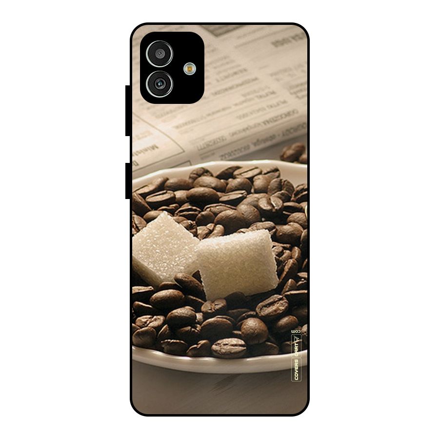 Coffee And Sugar Cubes Metal Back Case for Galaxy M13 5G