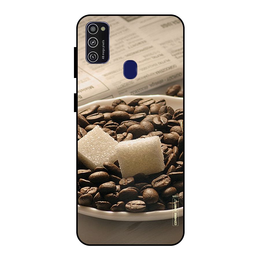 Coffee And Sugar Cubes Metal Back Case for Galaxy M30s