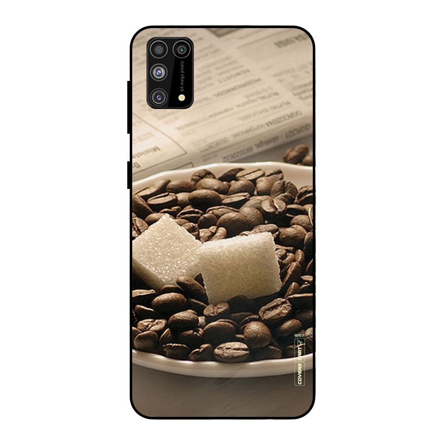 Coffee And Sugar Cubes Metal Back Case for Galaxy M31