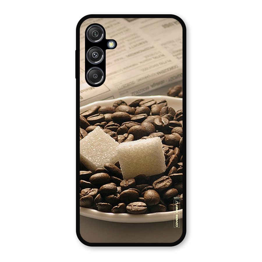 Coffee And Sugar Cubes Metal Back Case for Galaxy M34 5G