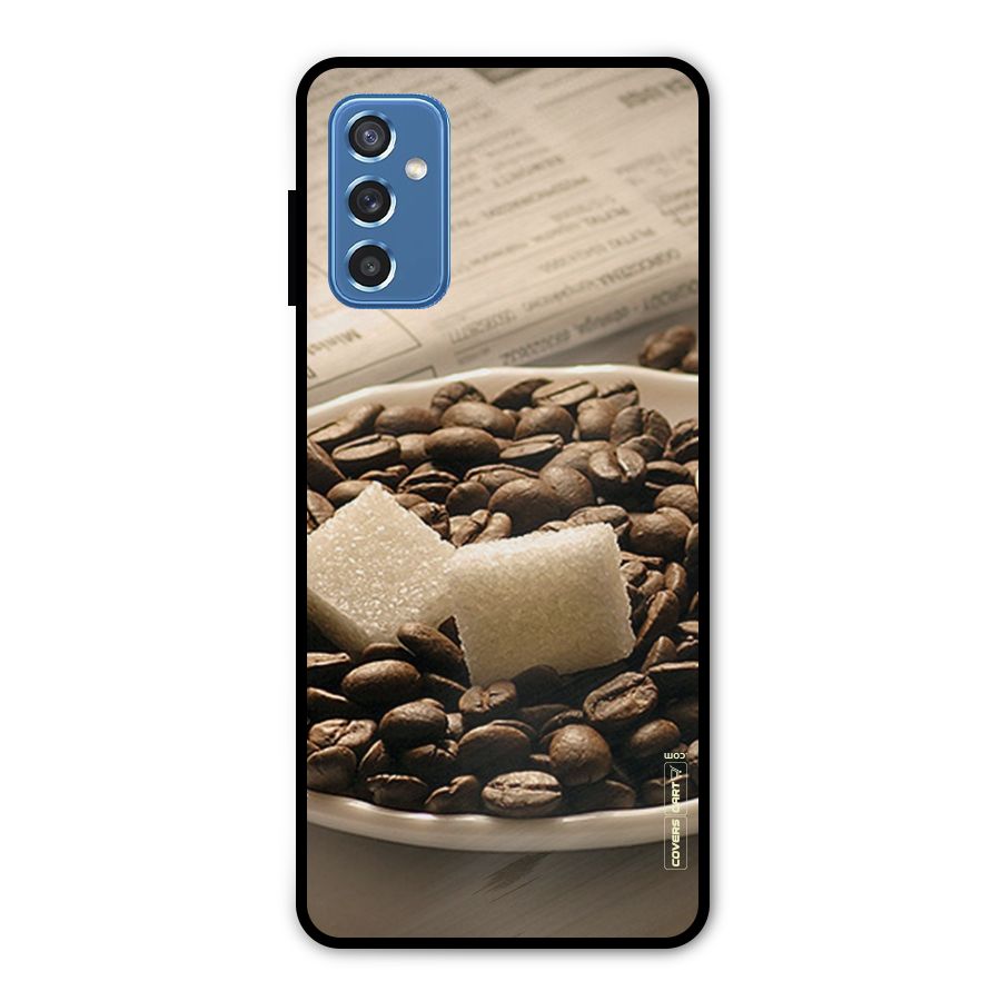 Coffee And Sugar Cubes Metal Back Case for Galaxy M52 5G