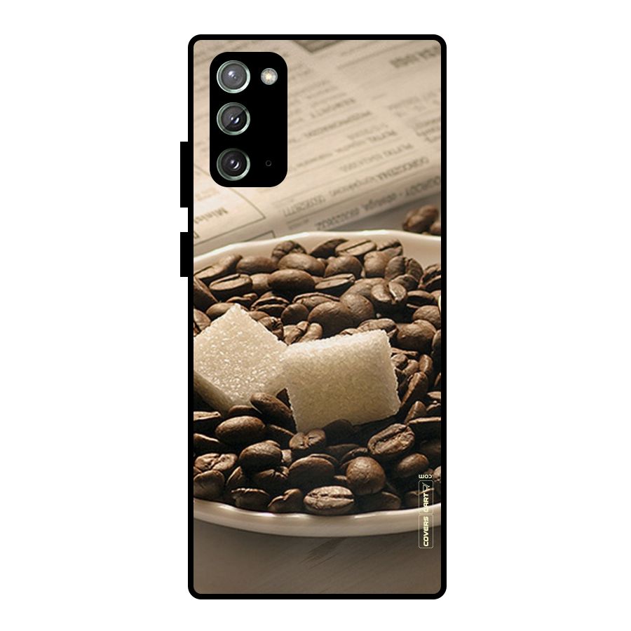 Coffee And Sugar Cubes Metal Back Case for Galaxy Note 20