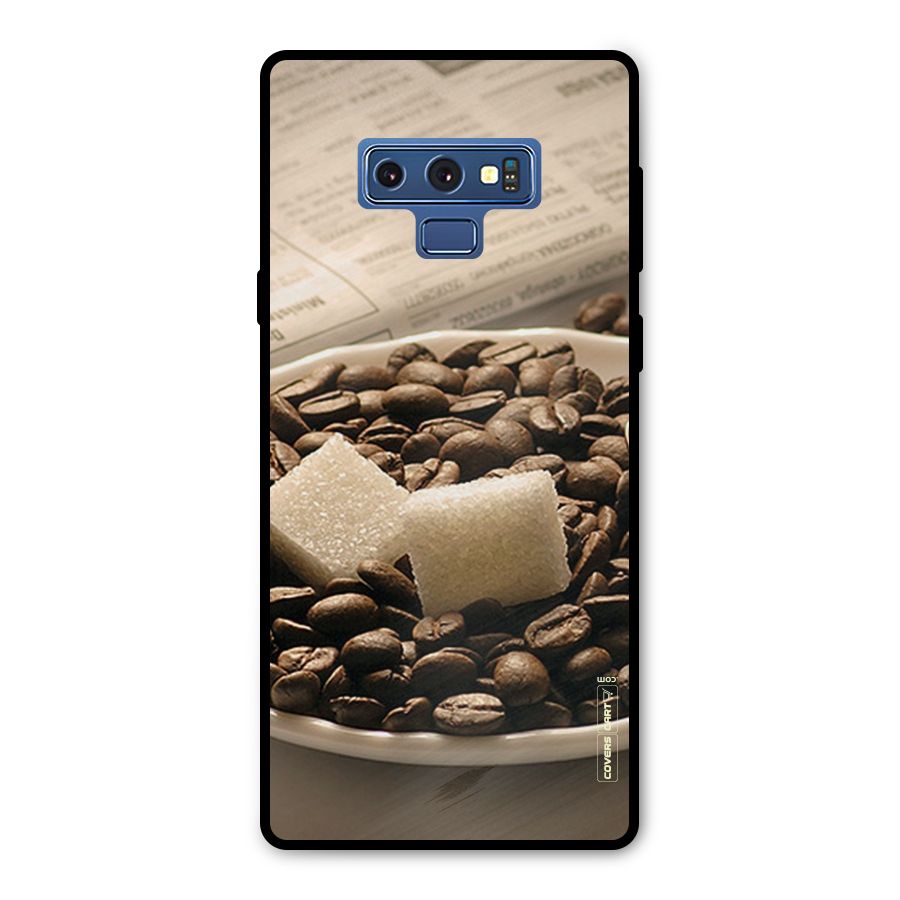 Coffee And Sugar Cubes Metal Back Case for Galaxy Note 9