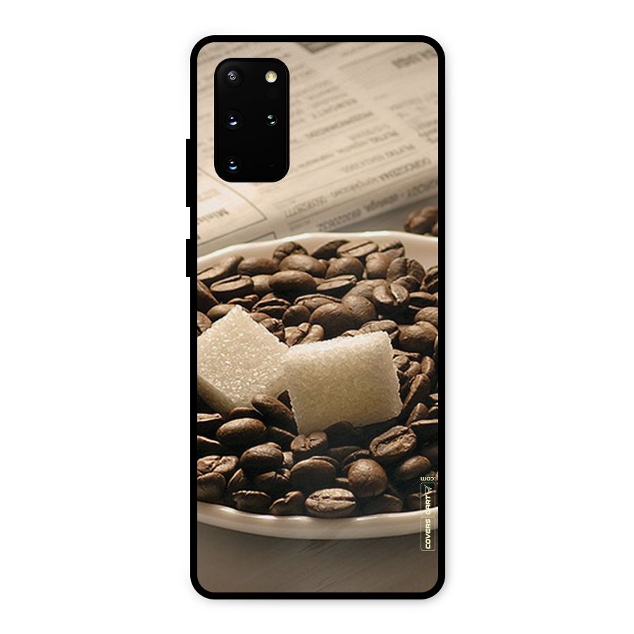 Coffee And Sugar Cubes Metal Back Case for Galaxy S20 Plus