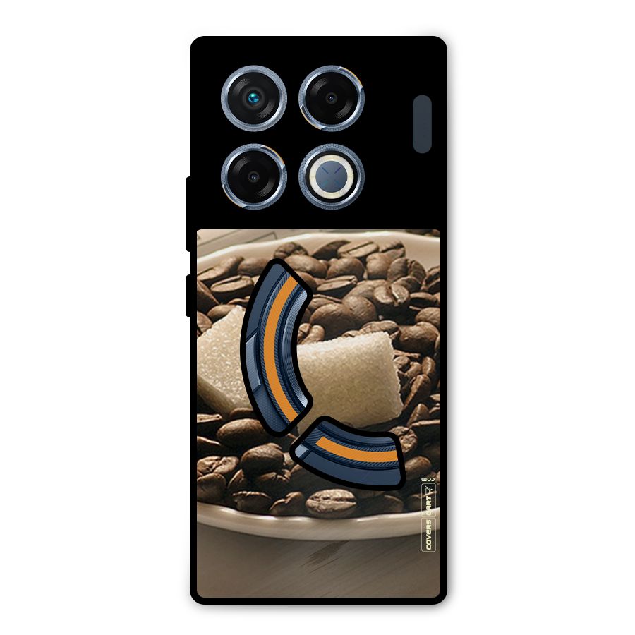 Coffee And Sugar Cubes Metal Back Case for Infinix GT 20 Pro