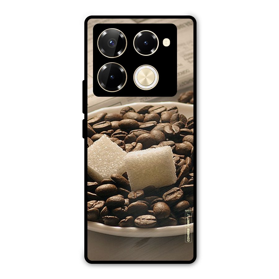 Coffee And Sugar Cubes Metal Back Case for Infinix Note 40 Pro Plus