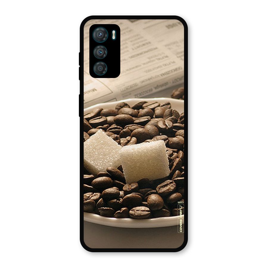 Coffee And Sugar Cubes Metal Back Case for Moto G42
