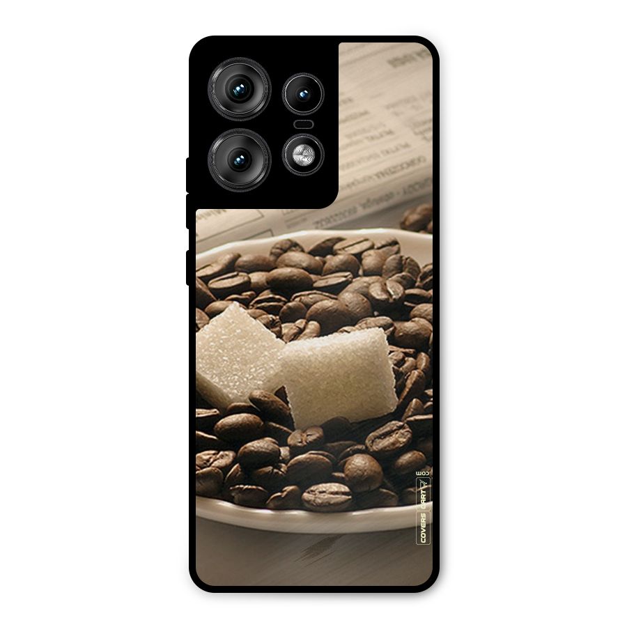 Coffee And Sugar Cubes Metal Back Case for Motorola Edge 50 Pro