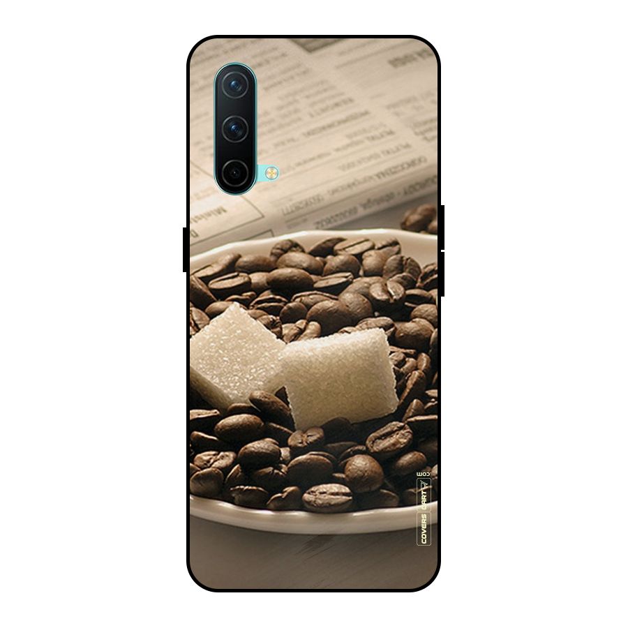 Coffee And Sugar Cubes Metal Back Case for OnePlus Nord CE 5G