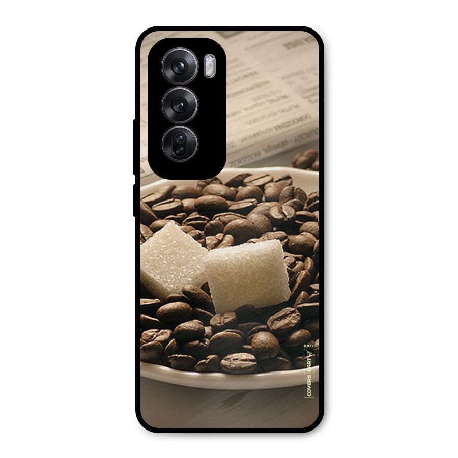 Coffee And Sugar Cubes Metal Back Case for Oppo Reno12 Pro