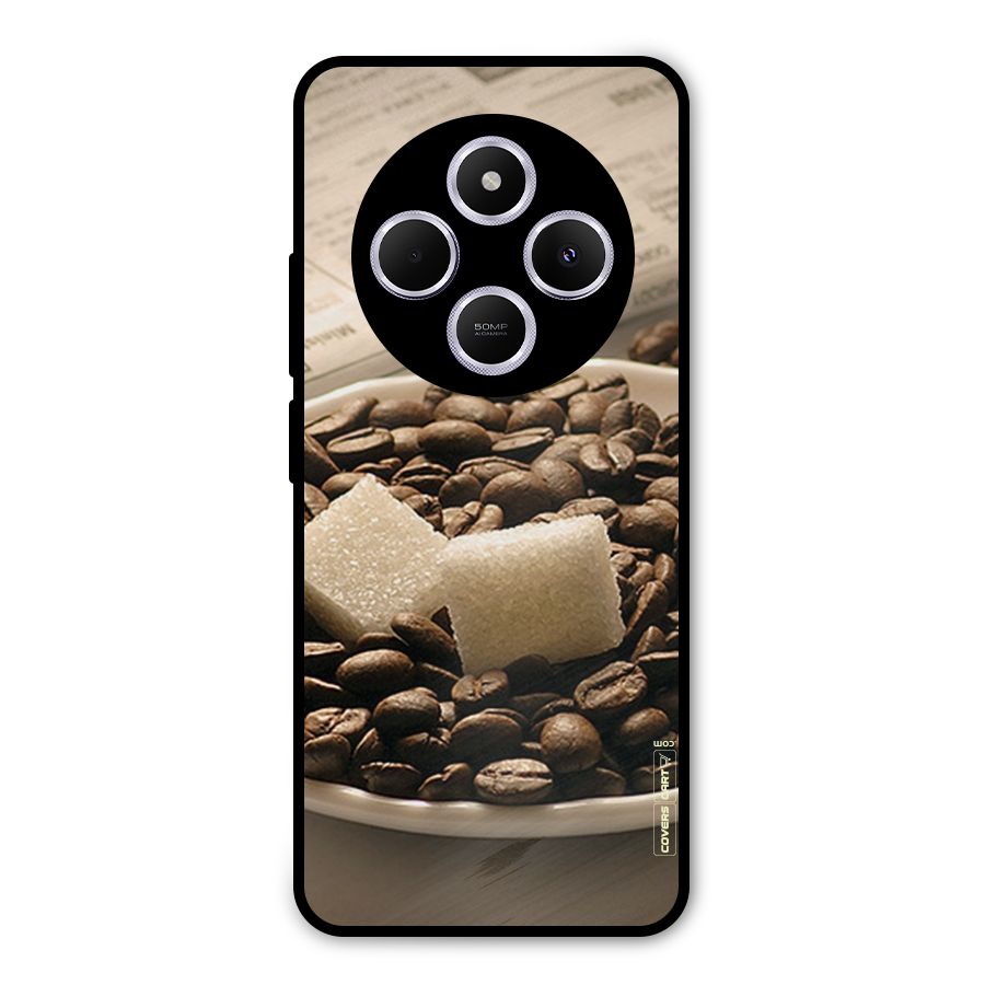 Coffee And Sugar Cubes Metal Back Case for Poco C75 5G