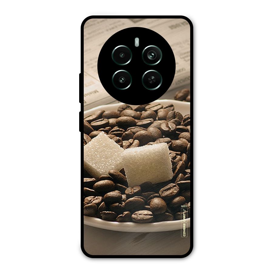 Coffee And Sugar Cubes Metal Back Case for Realme 12 Pro Plus