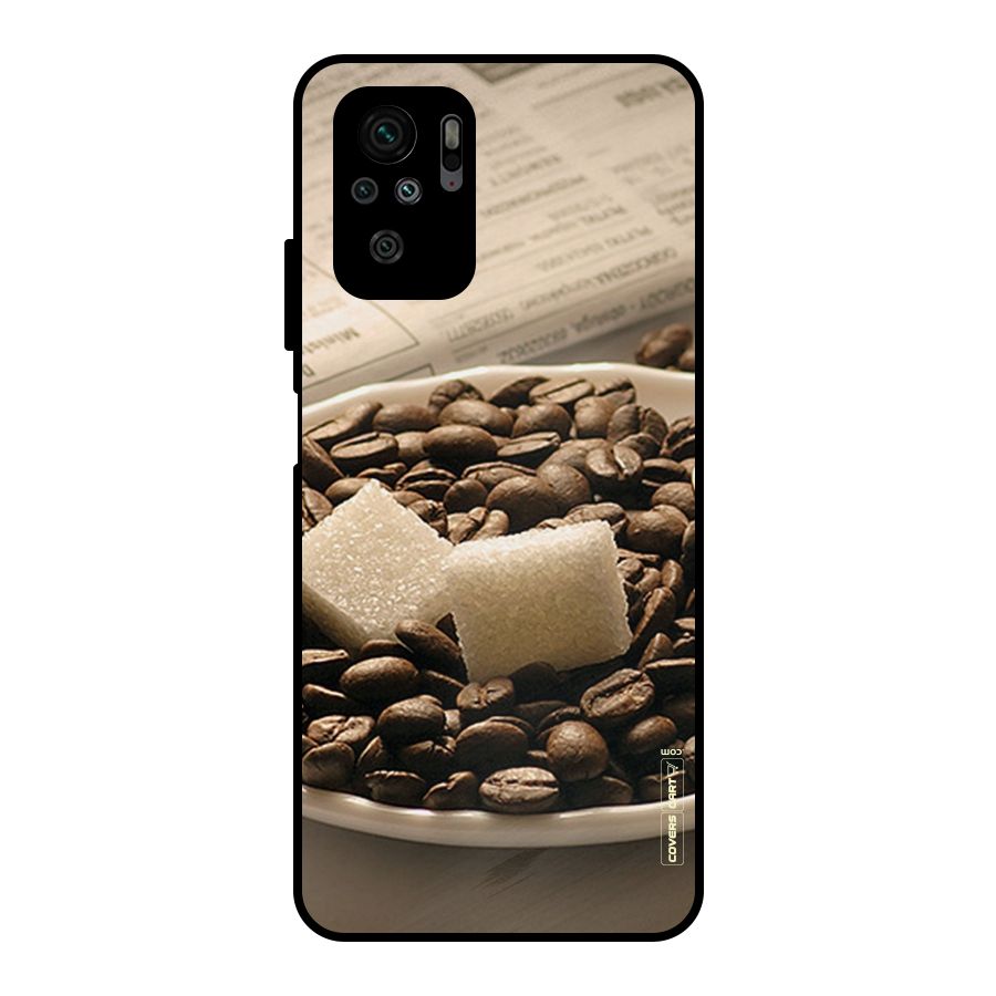 Coffee And Sugar Cubes Metal Back Case for Redmi Note 10S