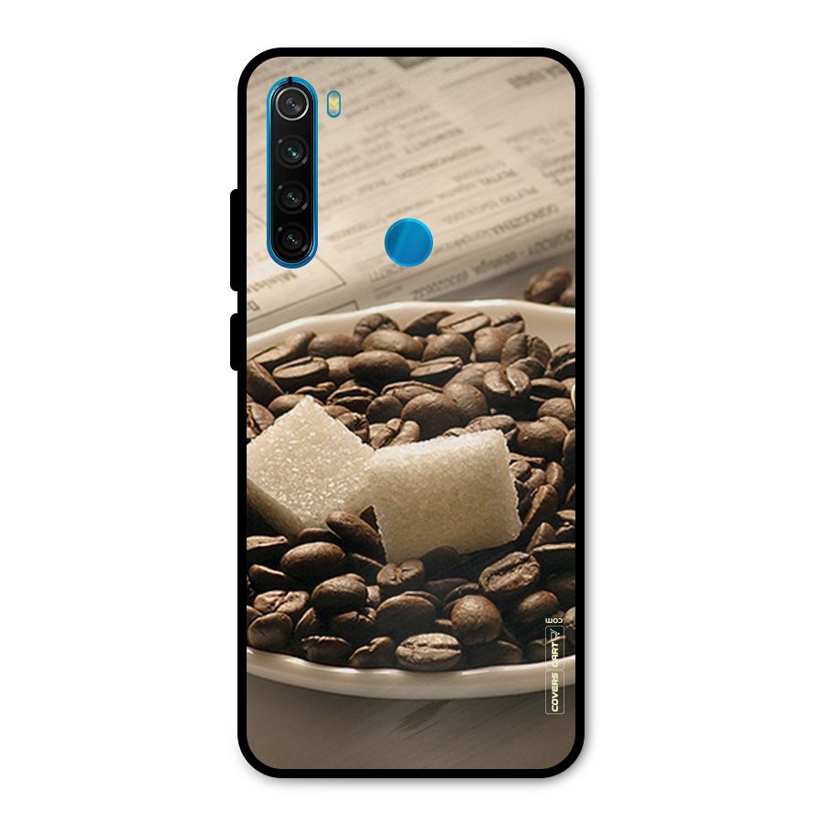 Coffee And Sugar Cubes Metal Back Case for Redmi Note 8
