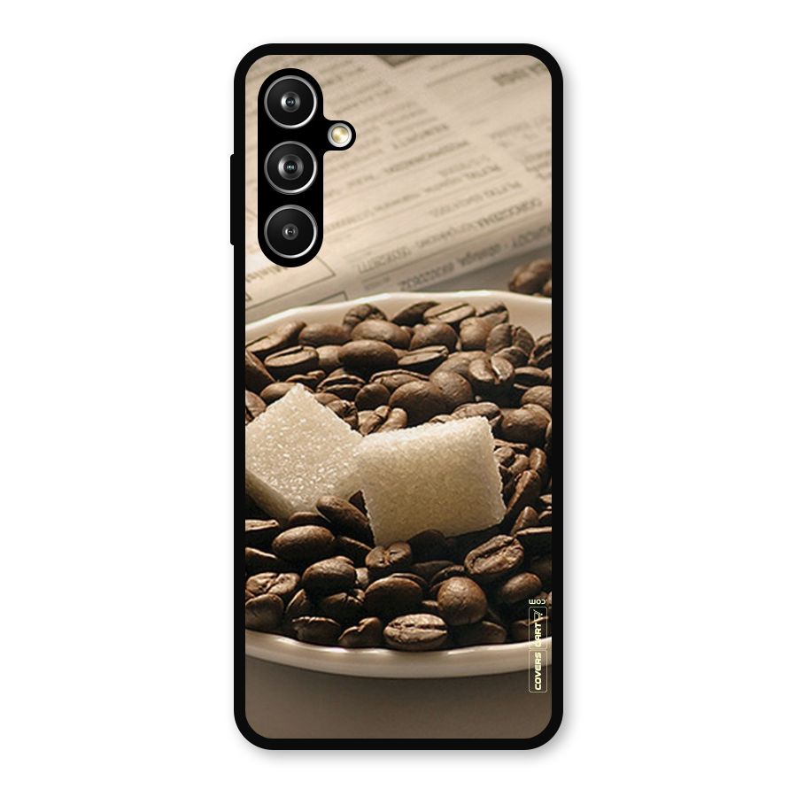 Coffee And Sugar Cubes Metal Back Case for Samsung Galaxy M54