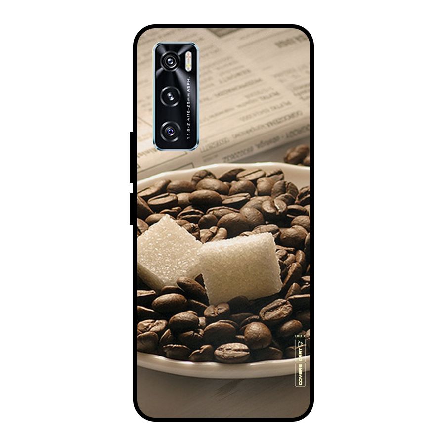 Coffee And Sugar Cubes Metal Back Case for Vivo V20 SE