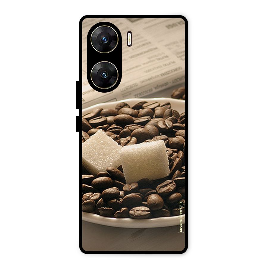 Coffee And Sugar Cubes Metal Back Case for Vivo V29e