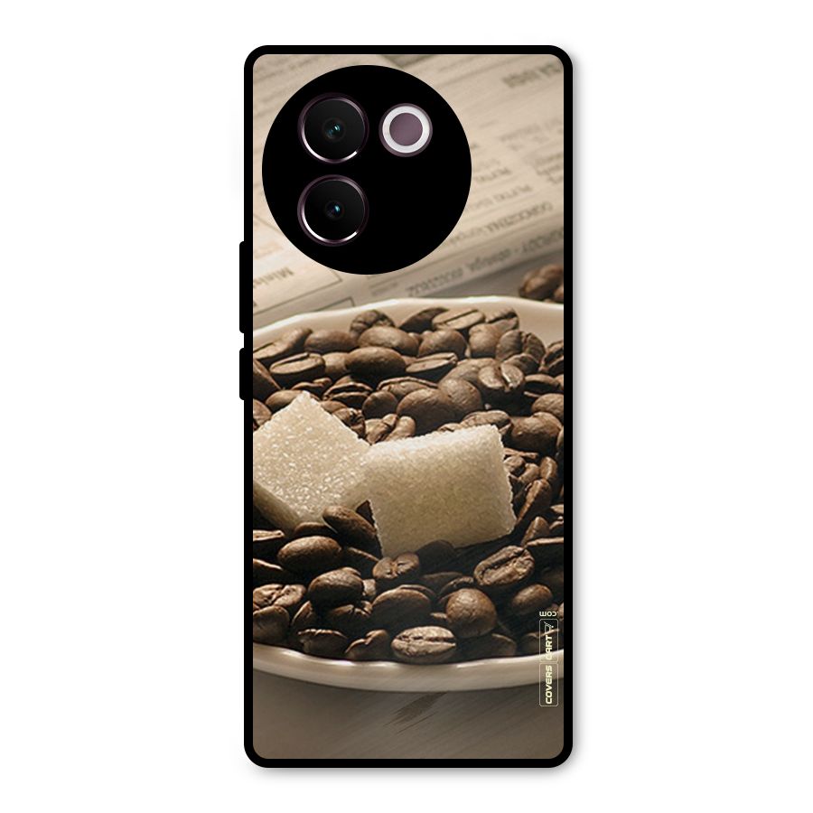 Coffee And Sugar Cubes Metal Back Case for Vivo V30e