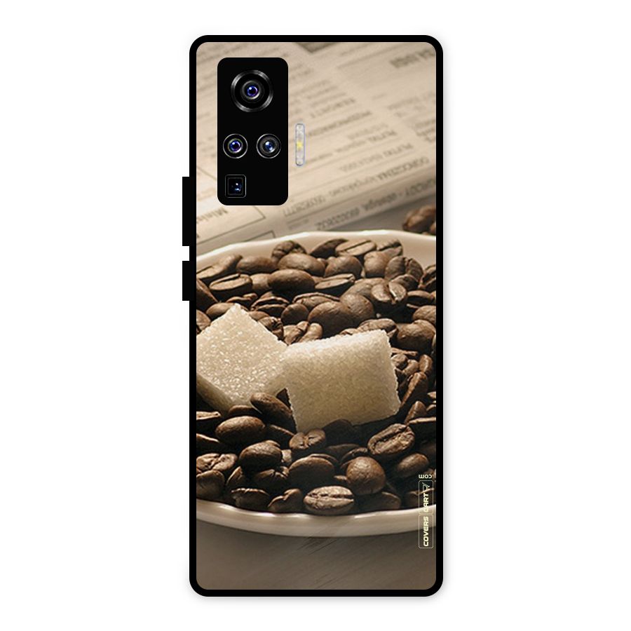 Coffee And Sugar Cubes Metal Back Case for Vivo X50 Pro
