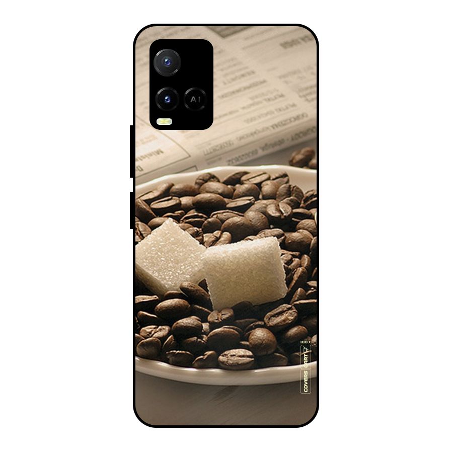 Coffee And Sugar Cubes Metal Back Case for Vivo Y21