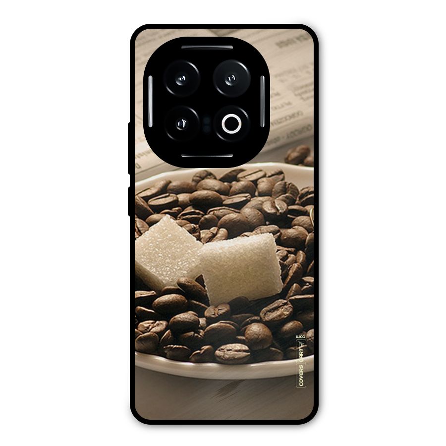Coffee And Sugar Cubes Metal Back Case for iQOO 13